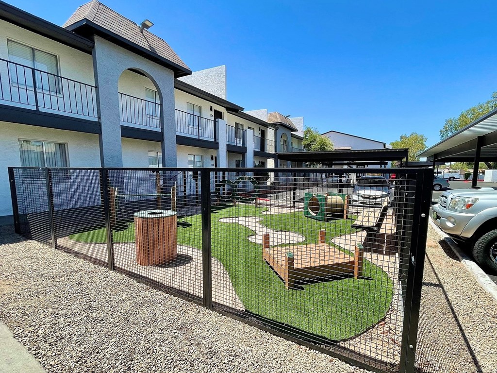 our apartments have a dog park with plenty of room to run and play