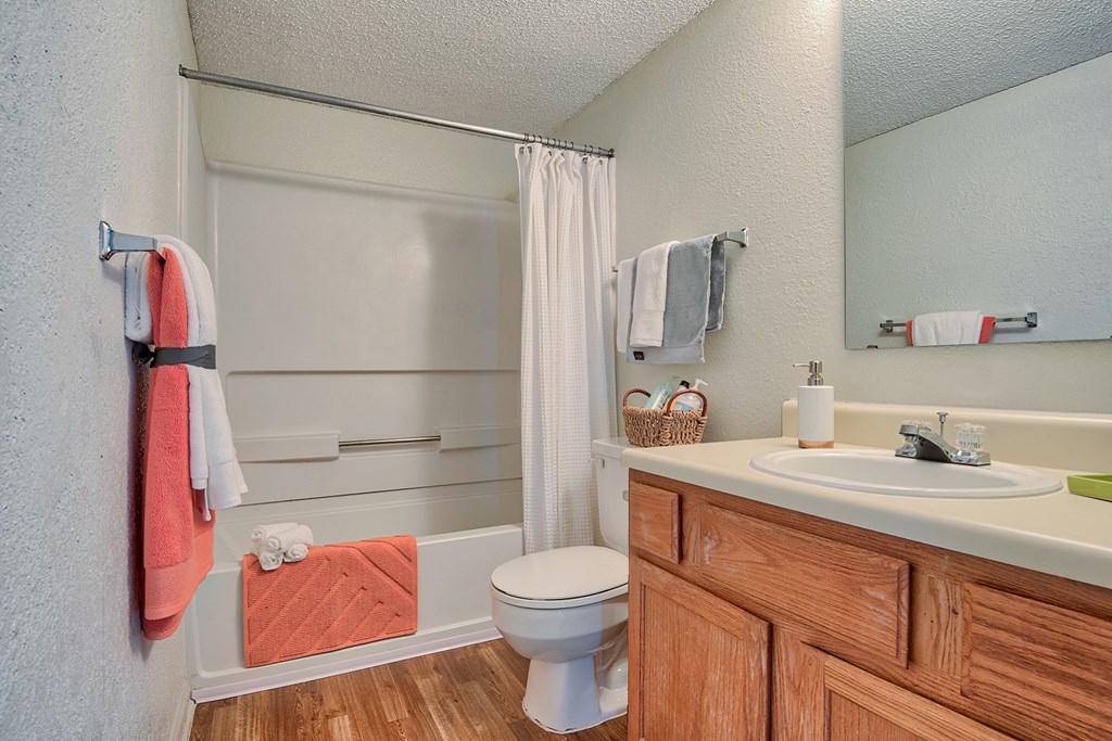 a bathroom with a toilet sink and bathtub