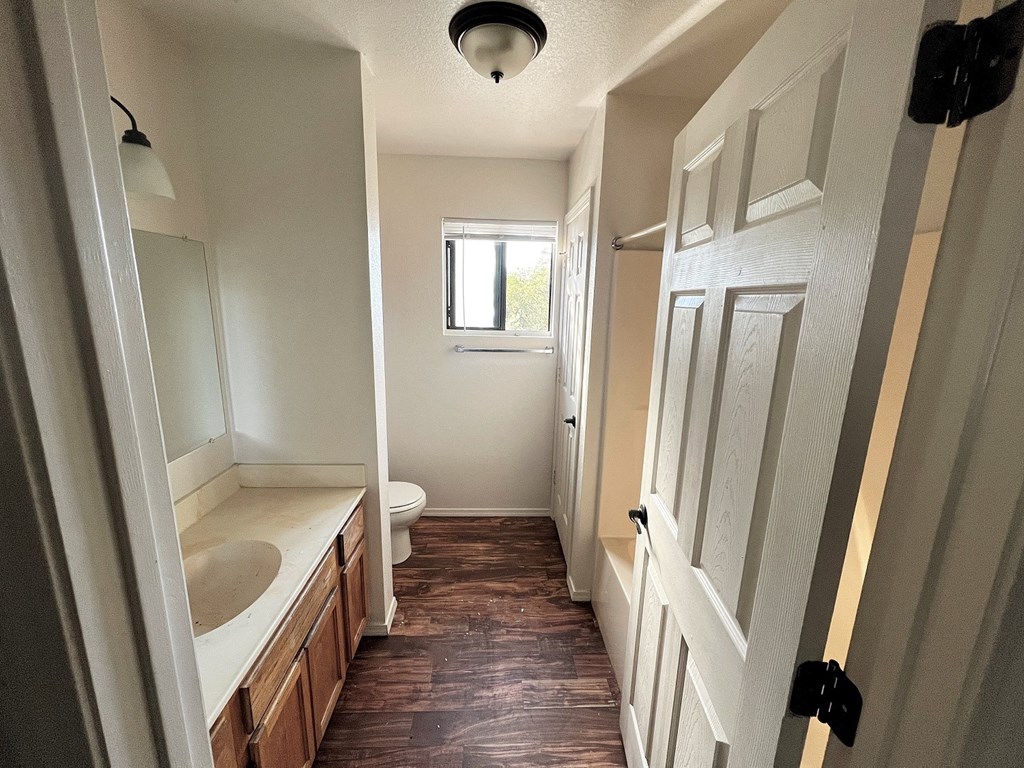 a small bathroom with a sink and a toilet