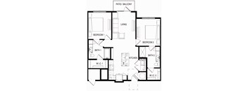B_1021sqft at Residences at 3000 Bardin Road, Grand Prairie, TX