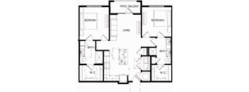 B1_1072sqft at Residences at 3000 Bardin Road, Grand Prairie, 75052
