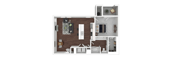 1X1 840sqft - 3D Furnished at Radius on Grove, Austin, TX, 78741