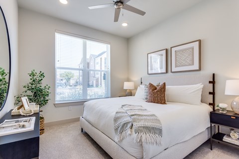 Bedroom With Expansive Windows at Kessler, Texas