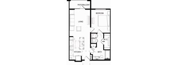 A2_723sqft at Residences at 3000 Bardin Road, Grand Prairie, TX, Texas, 75052