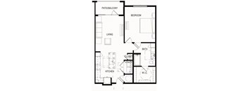 A4_866sqft at Residences at 3000 Bardin Road, Grand Prairie, TX, 75052