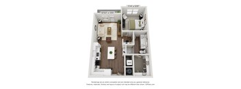 A2 floor plan at Kessler, Texas