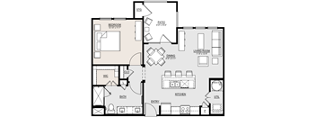A3 Floor Plan at McCarty Commons, San Marcos, Texas
