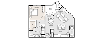 A4 Floor Plan at McCarty Commons, San Marcos
