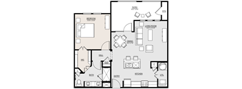 A5 Floor Plan at McCarty Commons, Texas