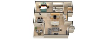 A5 Floor Plan at Ashley House, Katy, Texas