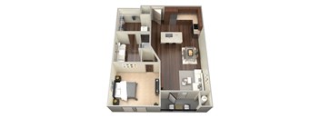 1 bed 1 bath J at Aviator West 7th Apartments , Fort Worth, Texas