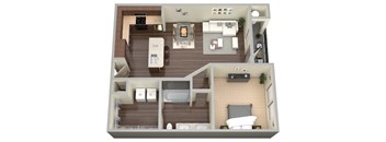 1 bed 1 bath K at Aviator West 7th Apartments , Fort Worth