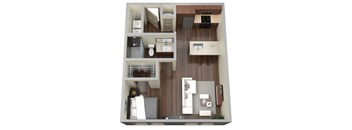 1 bed 1 bath A at Aviator West 7th Apartments , Fort Worth, TX