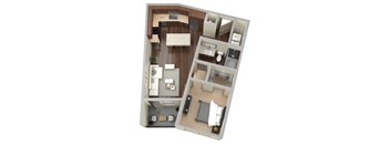 1 bed 1 bath D at Aviator West 7th Apartments , Fort Worth