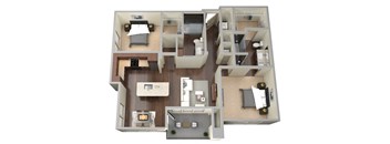 2 bed 2 bath A at Aviator West 7th Apartments , Fort Worth, Texas
