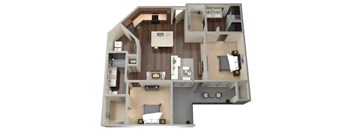 2 bed 2 bath B at Aviator West 7th Apartments , Fort Worth