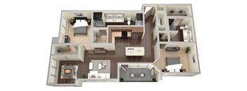 2 bed 2 bath C at Aviator West 7th Apartments , Texas