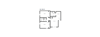 A floor plan of a two bedroom apartment.