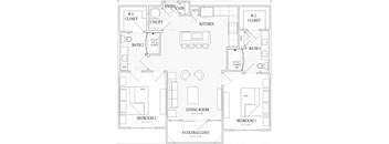 B Floor Plan at Dryden, Texas