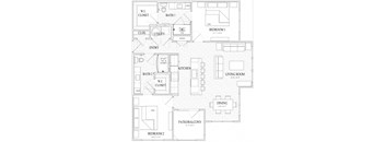 B1 Floor Plan at Dryden, Texas, 77346