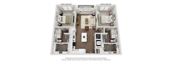 B1 floor plan at Kessler, Fort Worth, TX, 76137