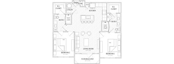 B4 Floor Plan at Dryden, Humble, 77346