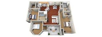 C1 Floor Plan at Cornerstone Ranch, Texas, 77450