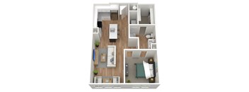 1 bedroom 1 bath C at Birdie on Woodland Greens, Texas 78726
