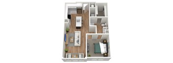 1 bedroom 1 bath D at Birdie on Woodland Greens, Austin, TX