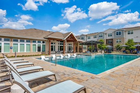 Swimming Pool With Relaxing Sundecks at Cobalt, Saginaw, Texas