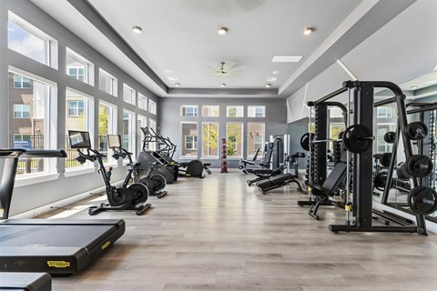 Fitness Center With Modern Equipment at Cobalt, Saginaw, 76131
