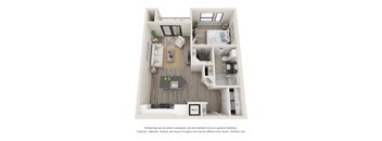 A2G Floor Plan at Durham Heights, Houston