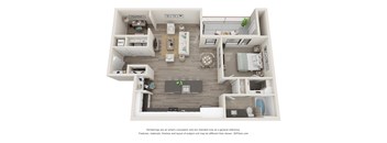 A6A Floor Plan at Durham Heights, Houston, 77008