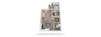 A8 Floor Plan at Durham Heights, Houston, 77008