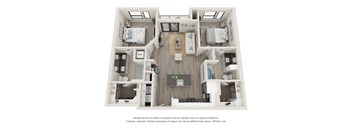 B1A Floor Plan at Durham Heights, Houston, TX