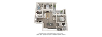 B3 Floor Plan at Durham Heights, Texas