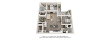 B4 Floor Plan at Durham Heights, Texas, 77008
