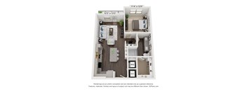 A2 Floorplan at Park Hill, Dallas, TX, Texas