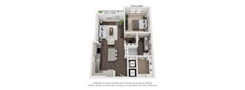 A3 Floorplan at Park Hill, Dallas