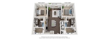 B1 Floorplan at Park Hill, Dallas, Texas