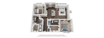 B2 Floorplan at Park Hill, Dallas, TX, Texas, 75211