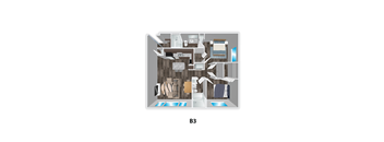 B3 Floorplan1 at Republic at Alamo Heights, Texas, 78209