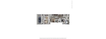 3 bed 2 bath C2 Floor Plan at Seville at Clay Crossing, Katy, TX