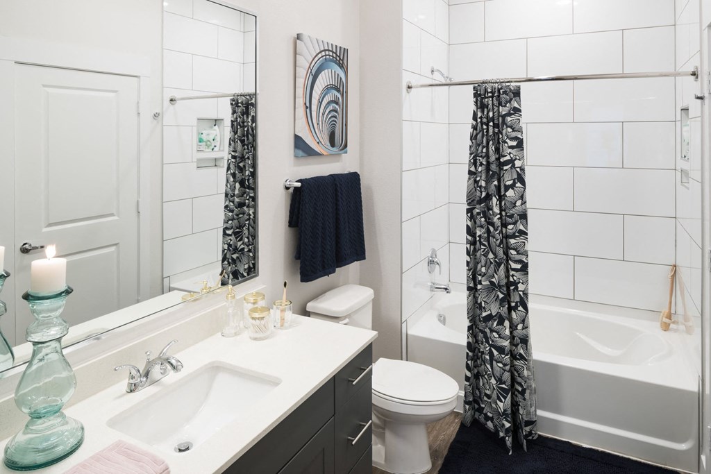 Bathroom With Bathtub at Gatsby on Ross, Dallas