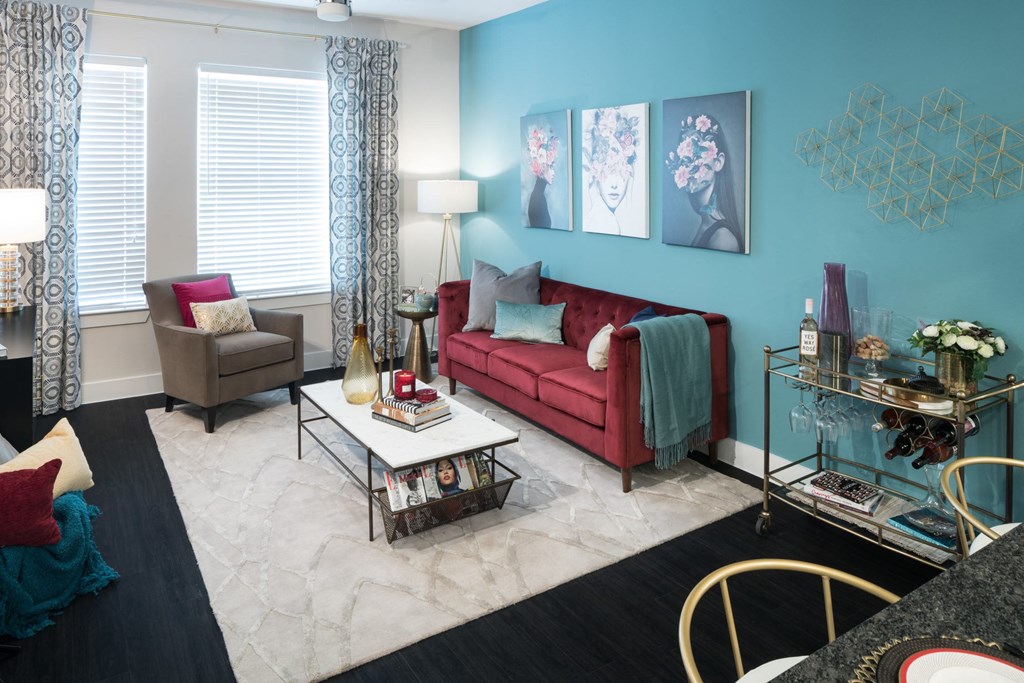 Living Room at Gatsby on Ross, Dallas, TX, 75204