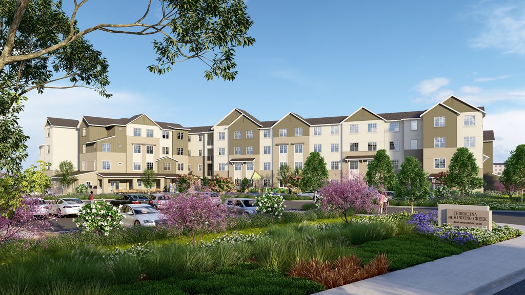 An exterior rendering of Terracina at Winding Creek Site 1
