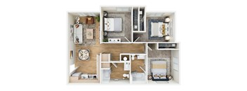 3 bed 2 bath Floor Plan at Terracina at Wildhawk, Sacramento, California