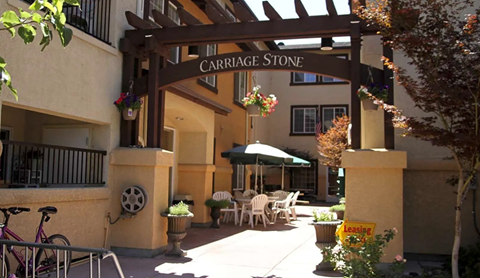 Carriage Stone Apartments courtyard