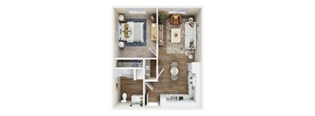 Unit A1 at The Orion Senior Apartments - Orange, CA, California, 92866