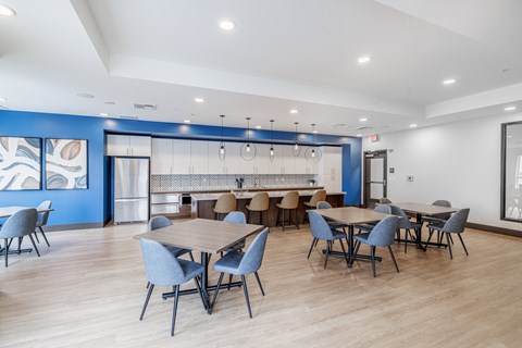 Community Room With Kitchen at Mainline North Apartments - Santa Clara, CA, Santa Clara